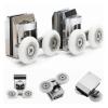 SBTRKT 2Pcs Double Sliding Shower Glass Door Upper Rollers Wheel Runners DIY 23mm view 2
