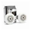 SBTRKT 2Pcs Double Sliding Shower Glass Door Upper Rollers Wheel Runners DIY 23mm view 3