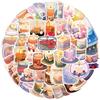 50 Packs Candle Aromatherapy Stickers Water Bottles Laptop Phone Computer Guitar Skateboard Hydroflasks Aromatherapy Vinyl Sticker Waterproof Aesthetic Trendy Decals for Kids Teens Girls Adults view 1