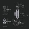 Aluminum Alloy Ball Handle Bar Clamp Mount Base for Rod 0.86-1.49 Inch in Diameter Bike Motorcycle Phone Mount Holder Aluminum Alloy Sports Camera Cell Phone Riding Fixed Bracket view 3