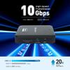 Cable Matters 7-in-1 4K 60Hz USB C DisplayLink Dock with Dual DisplayPort, Gigabit Ethernet, 10Gbps USB, SD Reader, 100W PD & VESA Certified DisplayPort 2.1 Cable 2m/6.6ft view 4