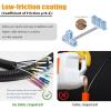 100 Feet (30 Meters) Armored OM4 LC to LC Fiber Patch Cables, 10gb/40gb/100gb Multimode LC Fiber Optic Cable Indoor/Outdoor, Duplex MMF 50/125m LC, LSZH Black OD-3.0mm, Length Options: 5m~500m view 3