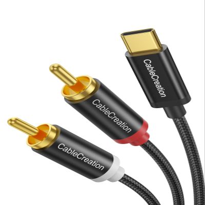 CableCreation USB C to RCA Audio Cable 3.3FT, Type-C to 2 Male Y RCA Splitter, RCA to USB C for iPhone 15 Series, Tablet, Home Theater, DVD, Amplifier, Speaker, Car Stereo, Samsung Galaxy S23