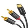 CableCreation USB C to RCA Audio Cable 3.3FT, Type-C to 2 Male Y RCA Splitter, RCA to USB C for iPhone 15 Series, Tablet, Home Theater, DVD, Amplifier, Speaker, Car Stereo, Samsung Galaxy S23 view 1