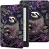 Case for 6.8" Kindle Paperwhite (11th Generation-2021) & Signature Edition PU Leather Slim Smart Cover with Auto Wake/Sleep for Kindle Paperwhite 2021 E-Reader, Cute Sloths view 1