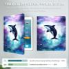 Case for 6.8" Kindle Paperwhite (11th Generation-2021) & Signature Edition PU Leather Slim Smart Cover with Auto Wake/Sleep for Kindle Paperwhite 2021 E-Reader, Art Dolphin view 3