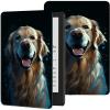 Case for 6.8" Kindle Paperwhite (11th Generation-2021) & Signature Edition PU Leather Slim Smart Cover with Auto Wake/Sleep for Kindle Paperwhite 2021, Cute Golden Retriever Dog view 1