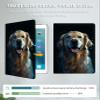 Case for 6.8" Kindle Paperwhite (11th Generation-2021) & Signature Edition PU Leather Slim Smart Cover with Auto Wake/Sleep for Kindle Paperwhite 2021, Cute Golden Retriever Dog view 3