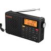 XHDATA D109WB Portable AM/FM/SW/LW/WB Weather Radio Shortwave Radio Receiver with NOAA Alert, Battery Operated Great Sound Wireless BT Mp3 Speaker, SOS Alert Alarm Clock Sleep Function view 1