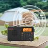 XHDATA D109WB Portable AM/FM/SW/LW/WB Weather Radio Shortwave Radio Receiver with NOAA Alert, Battery Operated Great Sound Wireless BT Mp3 Speaker, SOS Alert Alarm Clock Sleep Function view 3