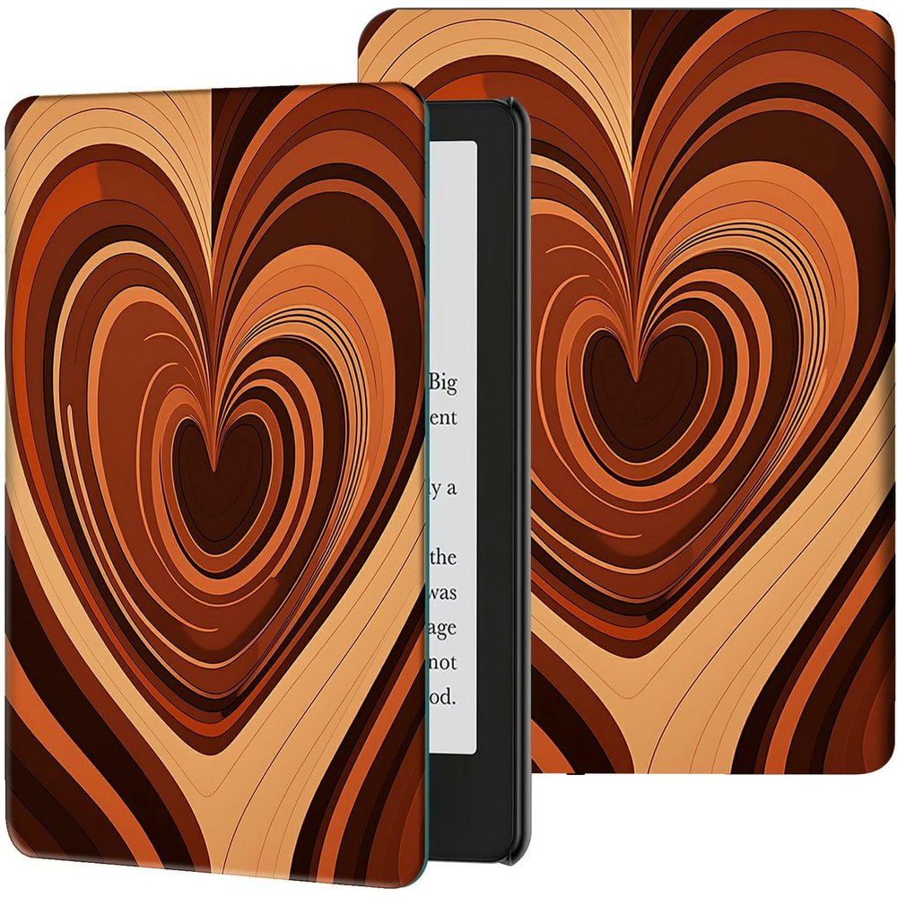 GFRGTFHYT Case for 6" Kindle (11th Generation, 2024/2022 Release) Slim PU Leather Adjustable Multi-Angle Smart Shell Cover with Auto Wake/Sleep for Kindle 2024/2022 11th Gen e-Reader,Art Heart