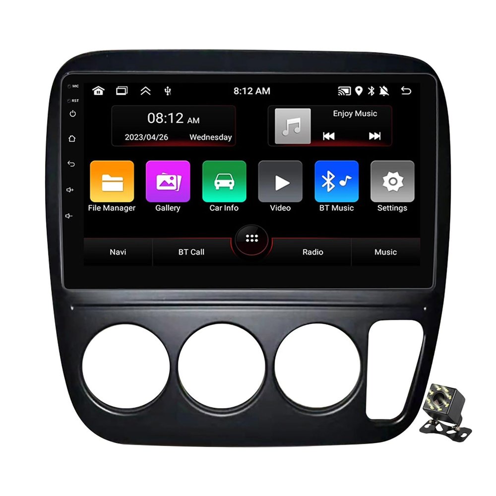 Android 12 Car Stereo Navigation GPS 9" Multimedia Player with Bluetooth CarPlay Android Auto SWC WiFi FM/RDS+Backup Camera for Honda CR-V CRV 1995-2001 Plug and Play,M90s/1+32g