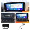 Android 12 Car Stereo Navigation GPS 9" Multimedia Player with Bluetooth CarPlay Android Auto SWC WiFi FM/RDS+Backup Camera for Honda CR-V CRV 1995-2001 Plug and Play,M90s/1+32g view 2