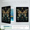 Case for 6.8" Kindle Paperwhite (11th Generation-2021) & Signature Edition PU Leather Slim Smart Cover with Auto Wake/Sleep for Kindle Paperwhite 2021 E-Reader, Art Butterfly Moth view 3