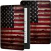 Case for 6.8" Kindle Paperwhite (11th Generation-2021) & Signature Edition PU Leather Slim Smart Cover with Auto Wake/Sleep for Kindle Paperwhite 2021 E-Reader, American Flag view 1
