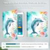Case for 6.8" Kindle Paperwhite (11th Generation-2021) & Signature Edition PU Leather Slim Smart Cover with Auto Wake/Sleep for Kindle Paperwhite 2021 E-Reader, Cute Dolphin view 3