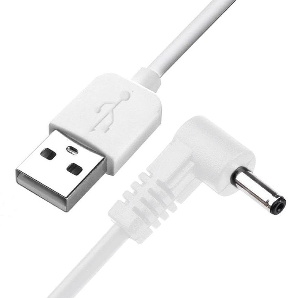 Acinkeety 90 Degree Angle for Power Connector Adapter 3.5 X 1.35mm Bend Plug to USB Power Cable for Speaker Table Lamp USB to 3.5 X 1.35mm Plug 5v Power Supply Cord Cable for Led Light Speaker
