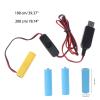 Acinkeety USB to 4.5V AA Battery Replace 3 AA Batteries for Toothbrush Lamp Toy AA Battery Adapter with Switch Lr6 Am3 Battery Adapter view 2