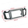 10.1'' Car Radio Stereo Fascia Frame Panel Trim w/Power Harness Cable Cord (16pin) for Toyota RAV4 2013 14 15 16 17 18 Mounting Frame view 3