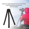 Mini Flexible Tripod Stand,1/4 Inch Screw Portable Tripod with Hidden Phone Holder Cold Shoe Mount for Camera Phone view 4