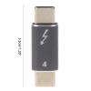 Acinkeety USB C to USB C Supports 40Gbps Data Transfer Type C Male to Male Adapter 100W Fast Charging USB C to USB C Type-c Male to Male Fast Charging Adapter USB C Connector view 3