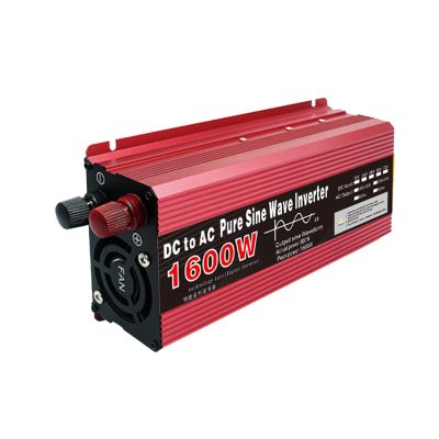 1600W Pure Sine Wave Inverter 12V 24V DC to 120V 230V AC Converter for Home, RV, Truck, Off-Grid Solar Power Inverter,24v to 230v