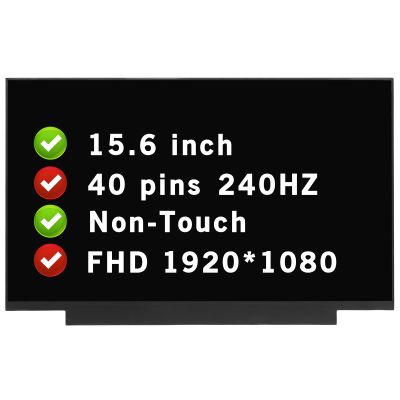 BTSELSS 15.6" for ASUS Rog GX531GXR GX531GXR-AZ Series FHD 1920 * 1080 40 pins 240HZ LCD Non-Touch Screen Replacement Display Panel (NO Tabs)
