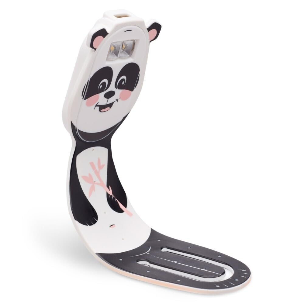 Flexilight Pals RC (Panda) - wiederaufladbares Leselicht - 2 in 1 Leselampe & Lesezeichen - LED Leselicht - Geschenk fr Leser, Buchliebhaber - Deutsche Ausgabe