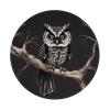 Late Night Owl Round Mouse Pad Waterproof Non-Slip Rubber Base for Office Laptop,Laptop Wireless Mouse Home Office Travel 4 Pcs view 1