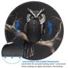 Late Night Owl Round Mouse Pad Waterproof Non-Slip Rubber Base for Office Laptop,Laptop Wireless Mouse Home Office Travel 4 Pcs view 4