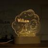 Night Light for Kids Room Personalized, Nursery Room Decor, Custom W/Name, Bedside Lamp, Birthday Gifts for Boys and Girls, Dinosaur view 2