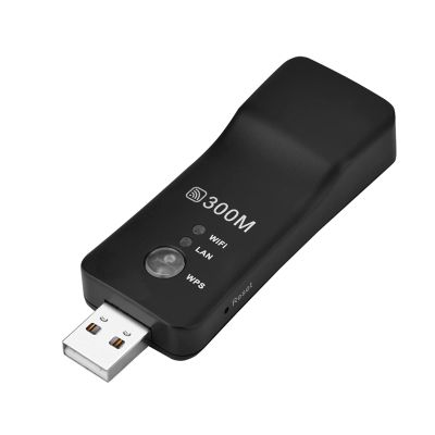 Mini Range Extender, Mini 300M USB Repeater Amplifier, AP Smart TV Network Adapter for Smart TV, Laptop, Mobile Phone, Tablet