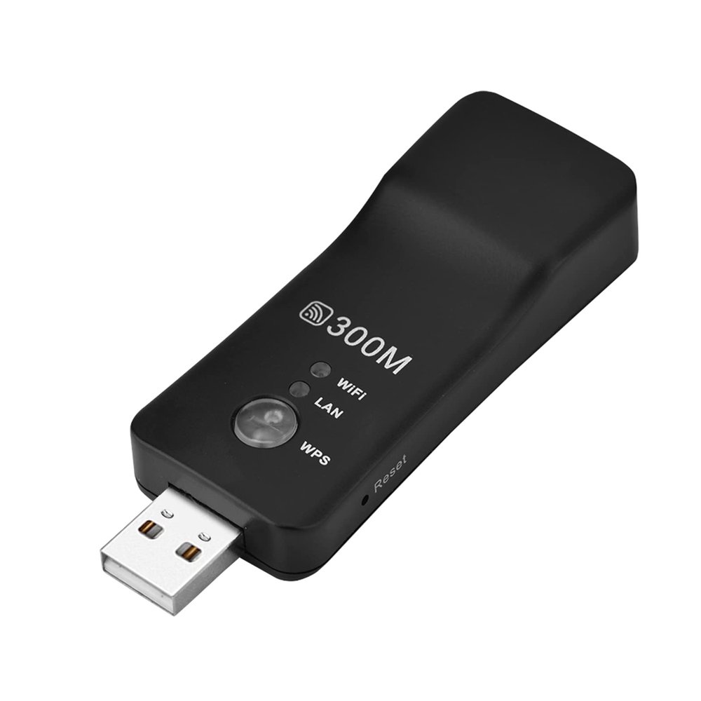 Mini Range Extender, Mini 300M USB Repeater Amplifier, AP Smart TV Network Adapter for Smart TV, Laptop, Mobile Phone, Tablet