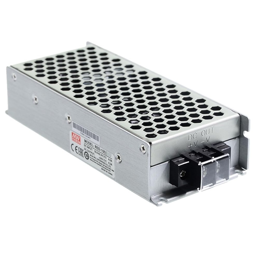 Mean Well RSD 100W 5V 20A Power Supply Converter DC/DC Single Output RSD-100C-5 Power Supply Driver Transformer for Railway, Industrial, Communications or Data Systems, etc