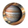 Jupiter Landscape Round Mouse Pad Waterproof Non-Slip Rubber Base for Office Laptop,Laptop Wireless Mouse Home Office Travel 4 Pcs view 1