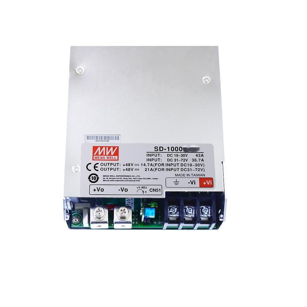 Mean Well SD 1000W 12V 60A Power Supply Converter SD-1000H-12 DC/DC Single Output Switching Power Supply Driver Transformer