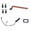 IVYARD Genuine Camera Gimbal Housing Yaw Arm Roll Motor PTZ Signal Cable Flat Line Rubber Braket for DJI Mavic Air 2 Drone Repair Parts (Color : Lens and Ring) view 3