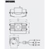CNB CN330IR Bustop Vehicle Camera, 550 TVL High Resolution, 2.5mm Super Wide Lens, 12 IR LED's Night Vision, Built-in Audio, Mirror Function, 12V DC view 2