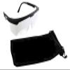Crystal Pilot Fog/Cloud Goggles for Instrument (IFR) Training with Bag Tag with Light Gun Signals. (Cloud Clearance/Light Gun Signal Bag Tag & Strap) view 4