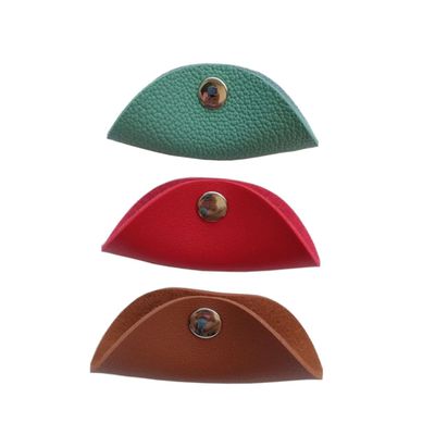 Gatuida 3pcs Pu Leather for Earphones USB Cables Organizer Straps Khaki Lightweight Compact Design for Home Travel School