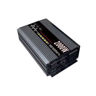 inBEKEA Power Inverter 24V to 110V Pure Sine Wave Inverter DC to AC Converter with 1 AC Outlet, for Car/RV/Motorhome/Home Voltage Converter (24v/110v 2000W)