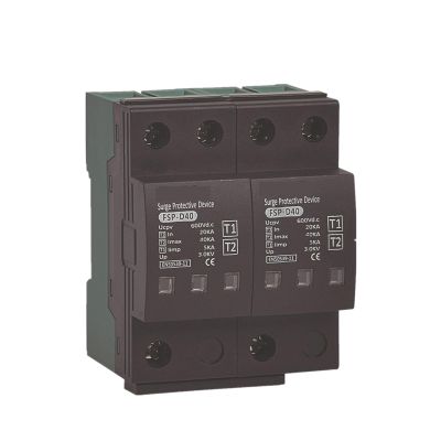 2P 600V DC SPD Type 1+2 DC Surge Protective Device 7KA Arrester Device