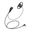 Arrowmax AEH2500-M12 D-Shape Style Braided Cable Earpiece Style Lapel PTT Compatible with Motorola Two-Way Radios SL7550e SL7580 SL300 SL3500e SL4000 SL8550e SL1K TLK100 DLR110 Curve view 1
