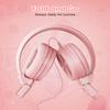 Cowyawn Kids Headphones, Toddler Headphones with Safe Volume Limiter 94dB, Wired School Headphones for Kid, 3.5mm Adjustable On-Ear Headphone for Boys/Girls/Children/Teens/iPad/Computer, Light Pink view 3