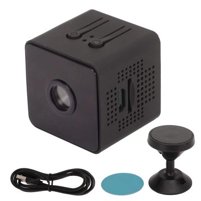 Pilipane Security Home Camera, Mini Security Camera, Mini Camera Wireless WLAN HD 1080P Night Sight Motion Detection Magnetic Portable Small Camera for Home Outdoor Office