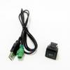 DEUSES [Replacement car Parts] RCD510 RNS510 RNS315 RCD310 RCD300 Car AUX USB Adapter Audio Cable Switch Plug for Volkswagen for Passat CC for Golf Polo [Replacement] (Color : Green USB Set) view 1