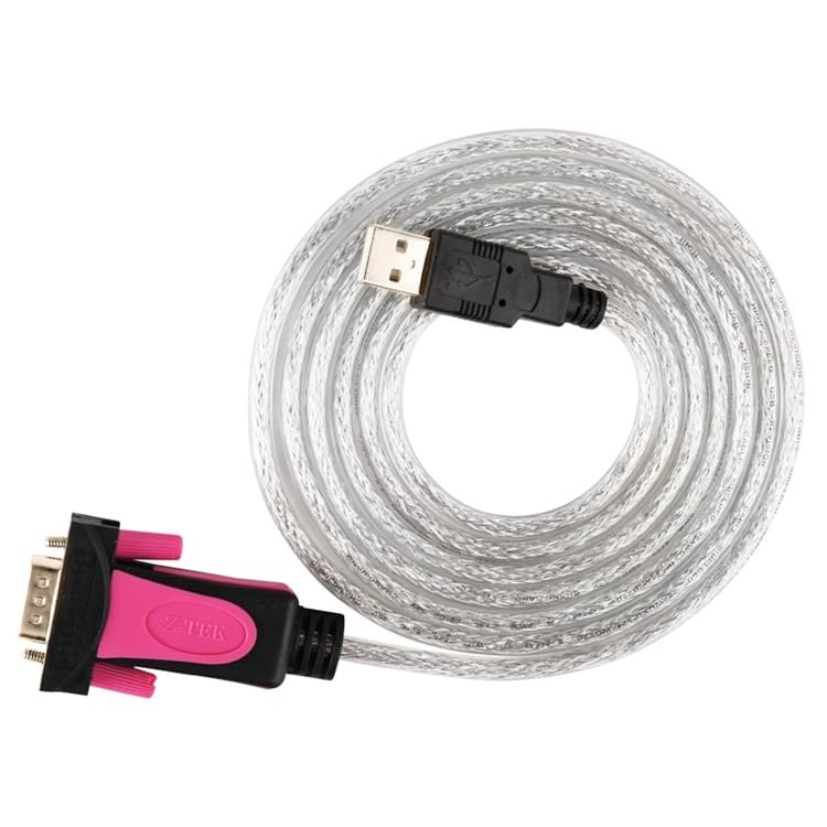Industrial USB to Serial Cable COM FT232 RS232 Male DB9 Pin WIN10 Driver-Free RS232 Universal Serial Cable 1.8 Meters