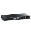 24 Port Gigabit PoE Switch,AUMOX PRO 28 Port PoE with 2 x Uplink Gigabit Ports, 2 x 1G SFP Slots 400W SG528P ,Plug and Play,Metal Case Desktop, Wall Mount or Rackmount Network Switch,802.3af/at view 1