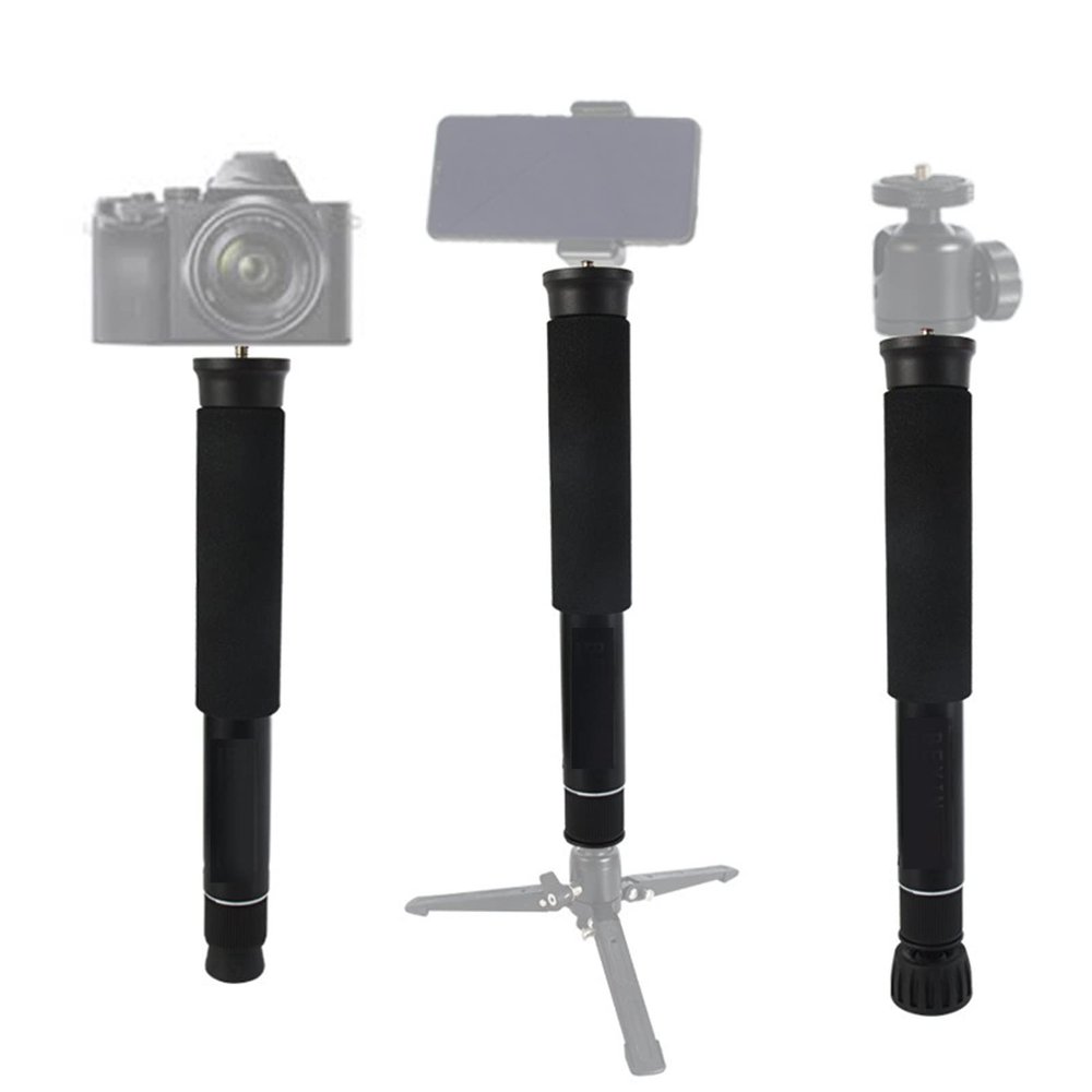 Camera Monopod Selfie Stick Trekking Pole, Aluminum Alloy, 8 Sections, 157cm Extension, Wide Compatibility, No Slipping, Broad Application, Simple Carrying