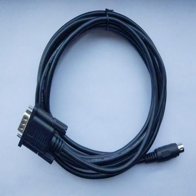PV/PL-DVP Compatible Connections DVP Series Touch Panel PV,PL PL PLC Cable Black 3 Meters